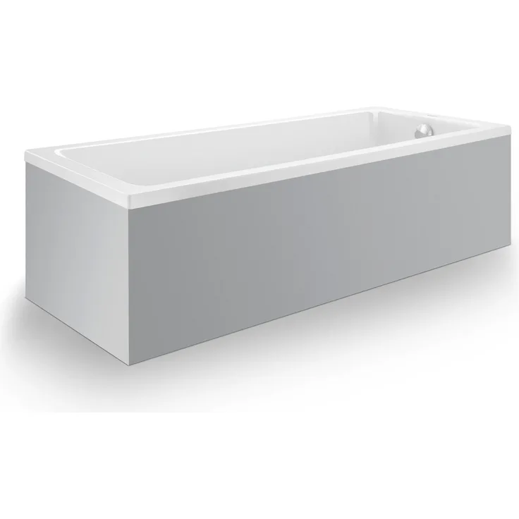 Duravit No.1 Badewanne, rechteckig mit Rückenschrägen, weiss, 1700 x 700 mm, 125 l