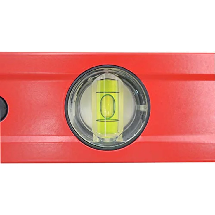 DEWEPRO® Profi Wasserwaage Aluminium - rot lackiert - Länge: 30cm 0,3m - Messtoleranz: 0,5mm/m - Aluwasserwaage Aluminiumwasserwaage – Bild 4