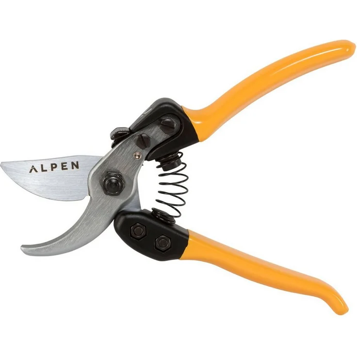 Alpen Swiss Tools Gartenschere GELBHORN 150, Schweizer Präzisionsschere mit gelben PVC-Griffen – Bild 1