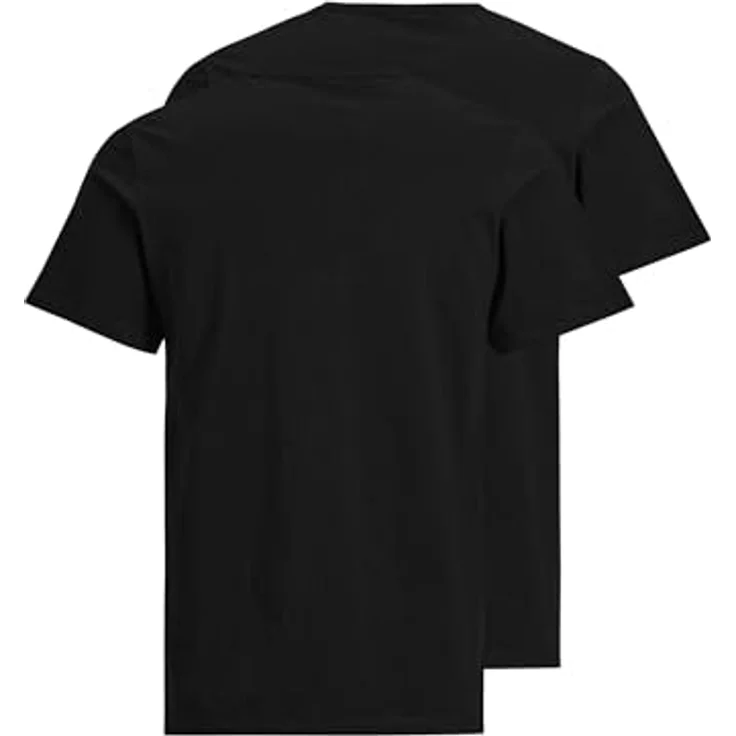 Jack & Jones Basic Shirt, Herren, Schwarz, 2er Pack, atmungsaktiv und bequem – Bild 2