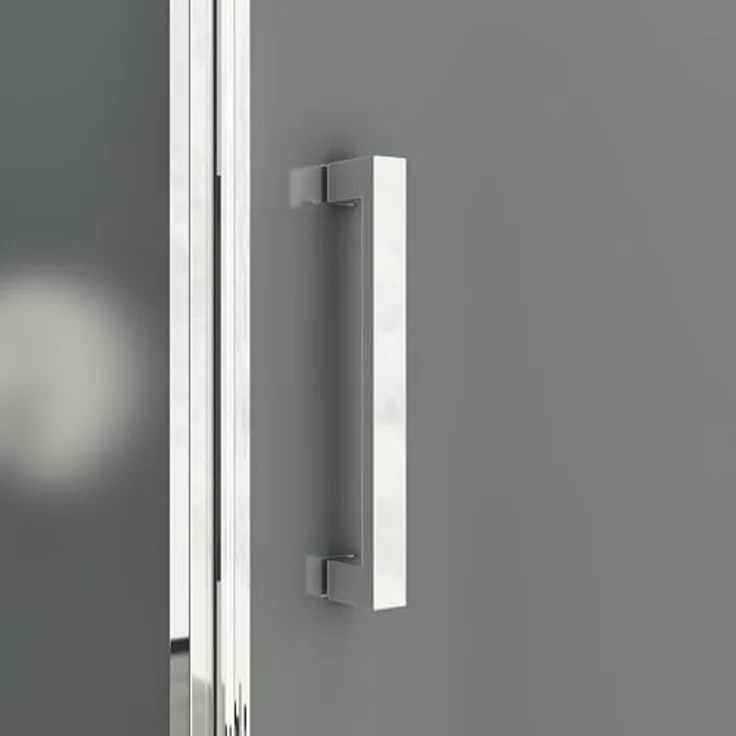 Mai & Mai Duschkabine Eckeinstieg 80x100x195 cm, Hebe-Senk-Mechanismus, 8mm ESG-Sicherheitsglas mit Nano-Beschichtung und Milchglas-Streifen, inkl. Duschtasse Rav36-Plus – Bild 5
