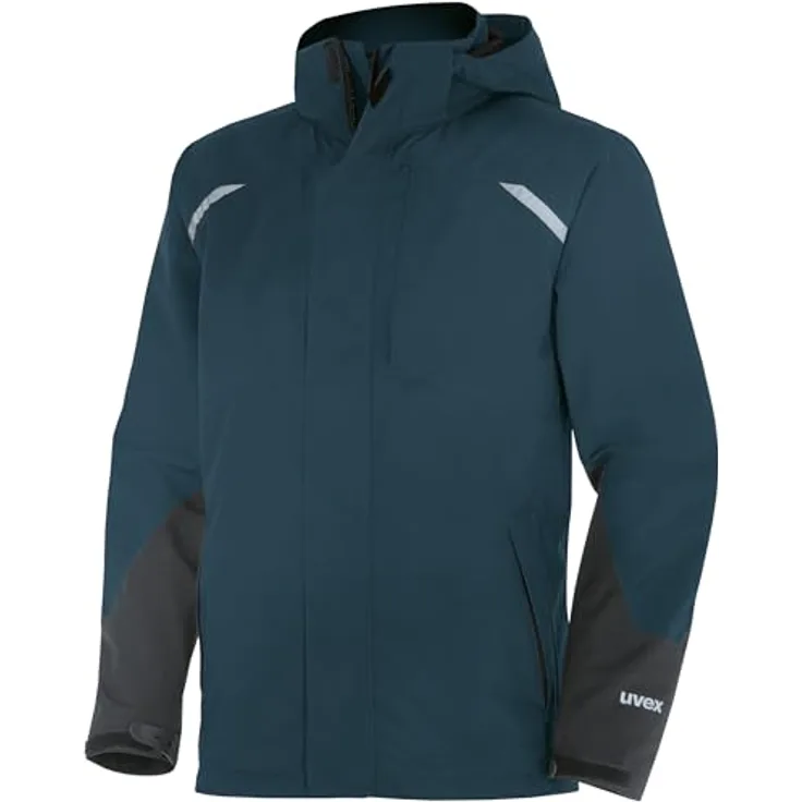 Uvex Sports uvex suXXeed craft, Arbeitsjacke Wetterjacke, optimale Passform, wind- und regenfest, blau-nachtblau, Größe L