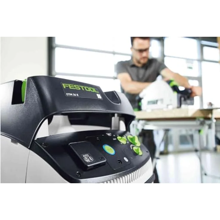 Festool Absaugmobil CTM 36 E CLEANTEC, Nass- und Trockensauger mit 36 l Behältervolumen, schwarz – Bild 4