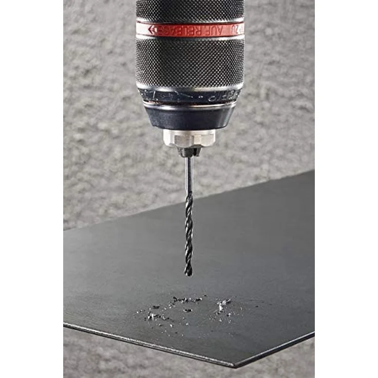 Wolfcraft 7491010 HSS Metall-Spiralbohrer, Ø 1mm, Gesamtlänge 34mm, 3er Pack, rollgewalzt, DIN 338, zylindrischer Schaft – Bild 3