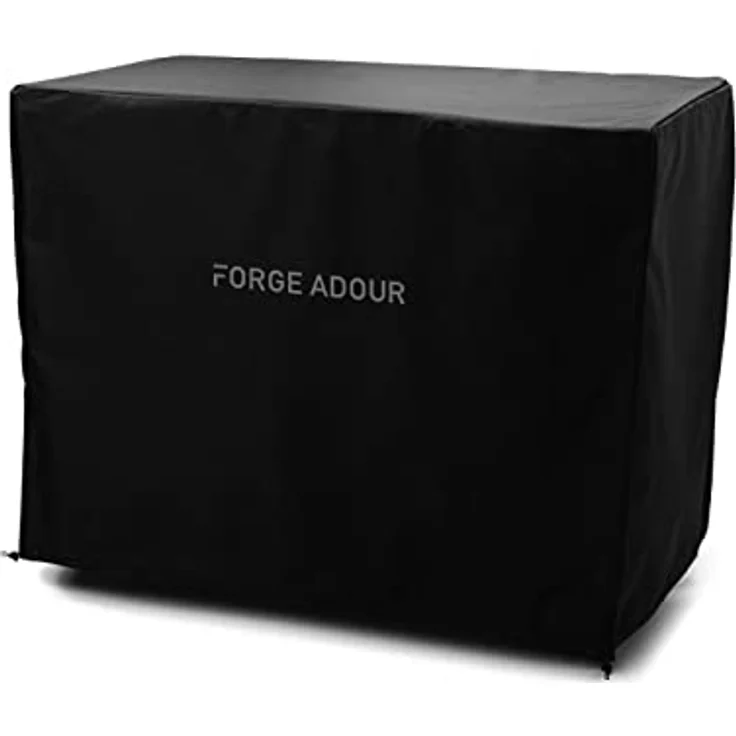 Forge Adour H 790 Grillabdeckung, wasserdichter Polyesterbezug mit Kordelzug, grau – Bild 1
