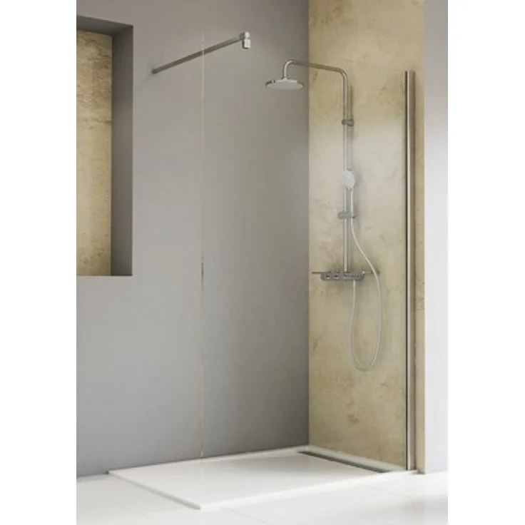 Schulte Walk In TouraPlus ExpressPlus 80 cm Chrom Klarglas mit schmutzabweisender Glasbeschichtung