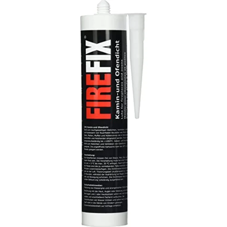 Firefix Montagekleber FireFix Kamin- und Ofendicht, 310 ml, feuerfest, schwarz, rauch- und gasabdichtend – Bild 1