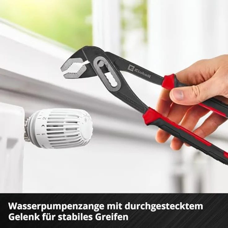 Einhell Zangen-Set 3-tlg., Seitenschneider 180 mm, Kombizange 180 mm, Wasserpumpenzange 250 mm, CV-Stahl, ergonomische Griffe, gehärtete Schneiden mit Korrosionsschutz – Bild 5