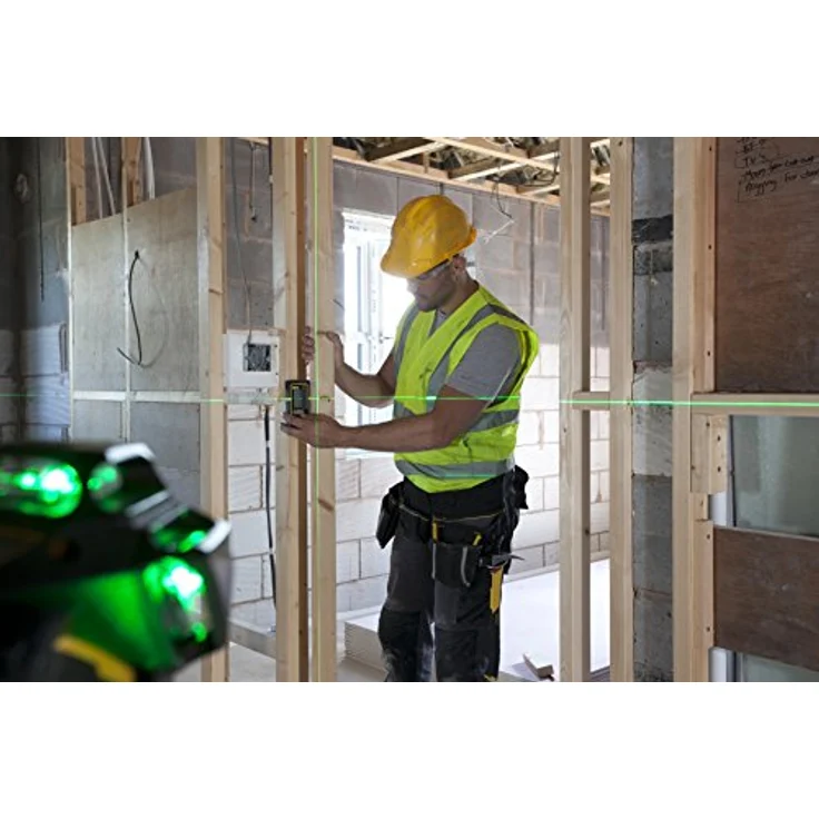 Stanley FatMax Linienlaser X3G (selbstnivellierend, mit grüner Diode und Lasersichtbrille, 3x 360°Linien, Genauigkeit: 3mm-10m, inkl. Ladegerät und Transportkoffer, bis 60 m mit Detektor) FMHT1-77356 – Bild 10