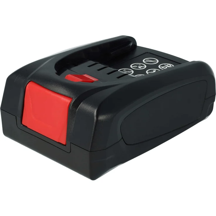 vhbw Akku kompatibel mit Bosch EasyImpact 18V-40 und EasyGrassCut 18V-26, Li-Ion 2000 mAh, 18 V, schwarz/rot