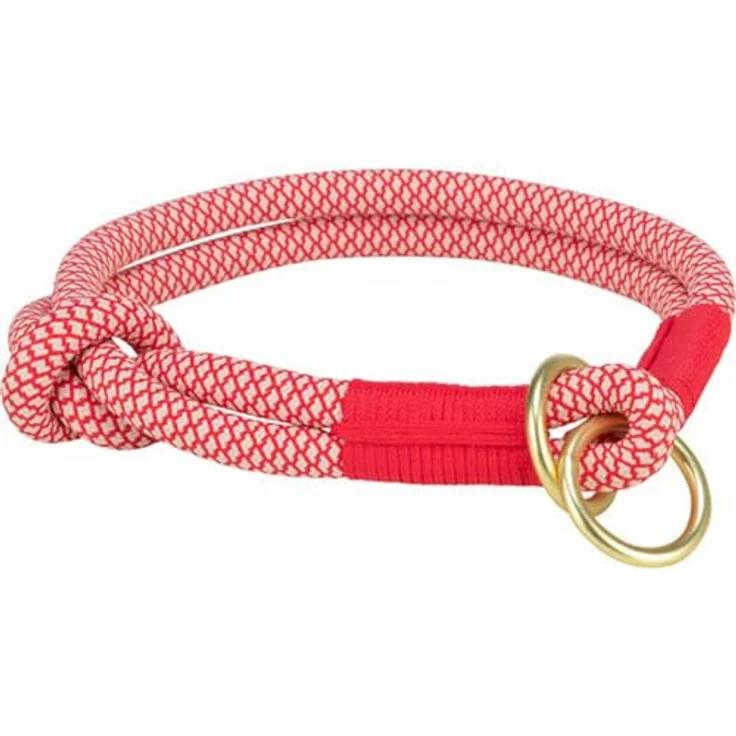 Trixie Hundetrainingshalsband aus weichem Seil, cremefarben, Größe S, 35 cm – Bild 2