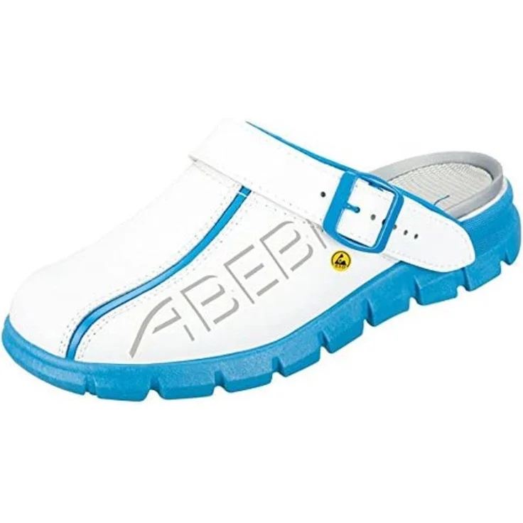 Abeba ESD-Berufsschuh Dynamic 37312 Arbeitsschuh, ESD-gerecht, weiß/blau, rutschhemmende TPU-Laufsohle – Bild 1