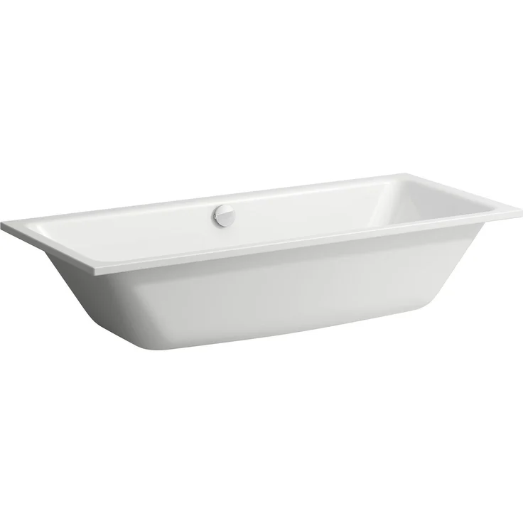 Laufen Pro S Baignoire à encastrer, emaillierte Stahlbadewanne, 1800x800x410mm, 173 Liter, schalldämmend, erfüllt DIN 4109