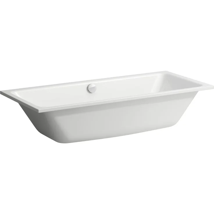 Laufen Pro S Baignoire à encastrer, emaillierte Stahlbadewanne, 1800x800x410mm, 173 Liter, schalldämmend, erfüllt DIN 4109