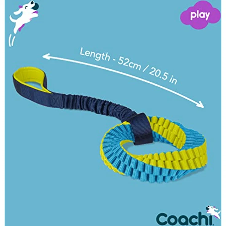 Company of Animals Coachi Tuggi Helix, leichtes und robustes Tierspielzeug mit dehnbarem Bungee-Griff für Belohnungs- und Rückruftraining, ideal für Welpen und Agility – Bild 5