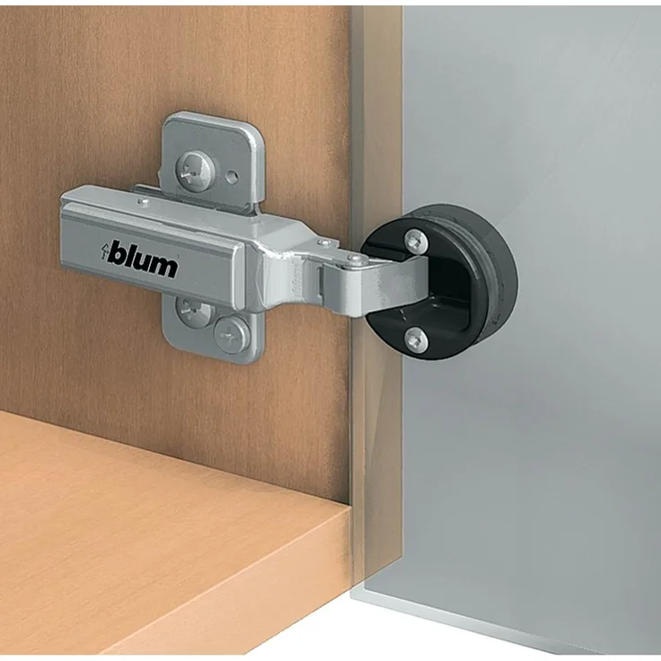 Blum CLIP top Scharnier 94°, Glastürscharnier, Schließautomatik, vernickelt Eck - Blum