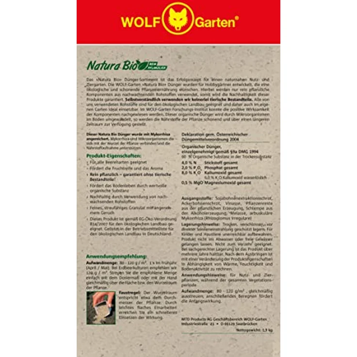 Wolf Garten Beerendünger N-BE 1,9 – Bild 5