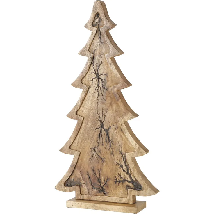 B. Deko-Aufsteller Percha Tannenbaum aus Mango-Holz H 76,00 cm - 2005382