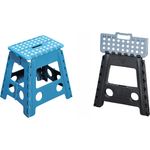 Kesper Haushaltsleiter, Klapptritt, faltbar, farblich sortiert: in blau und schwarz, Maße: ca. 31 x 22 x 39 cm, 1 Stück