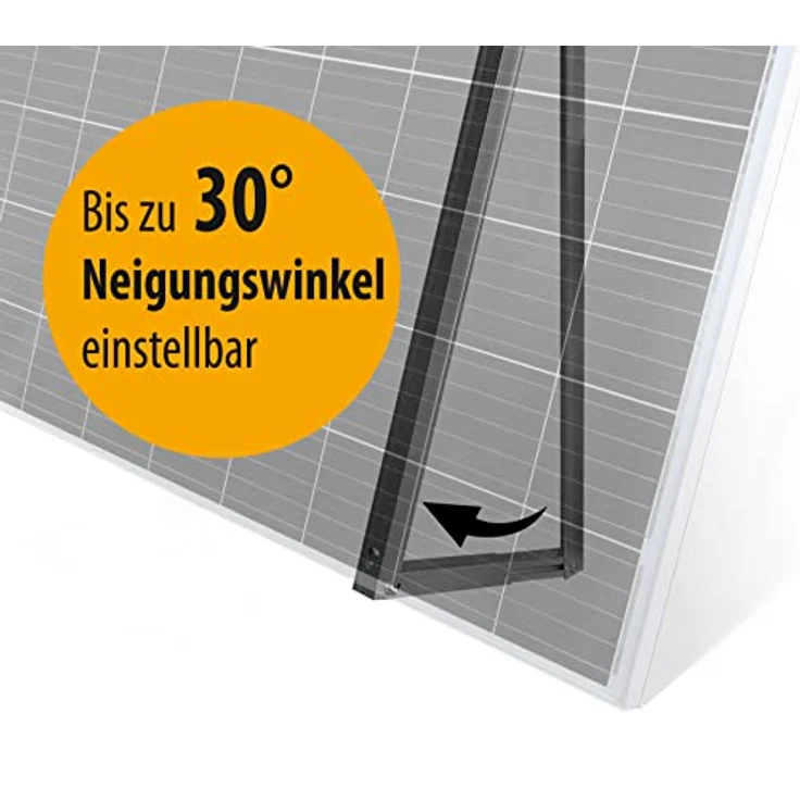 SHP SHP 600-Balkonkraftwerk, Testsieger mit Solarmodul-Halterung, Aluminium und Edelstahl, schwarz – Bild 4