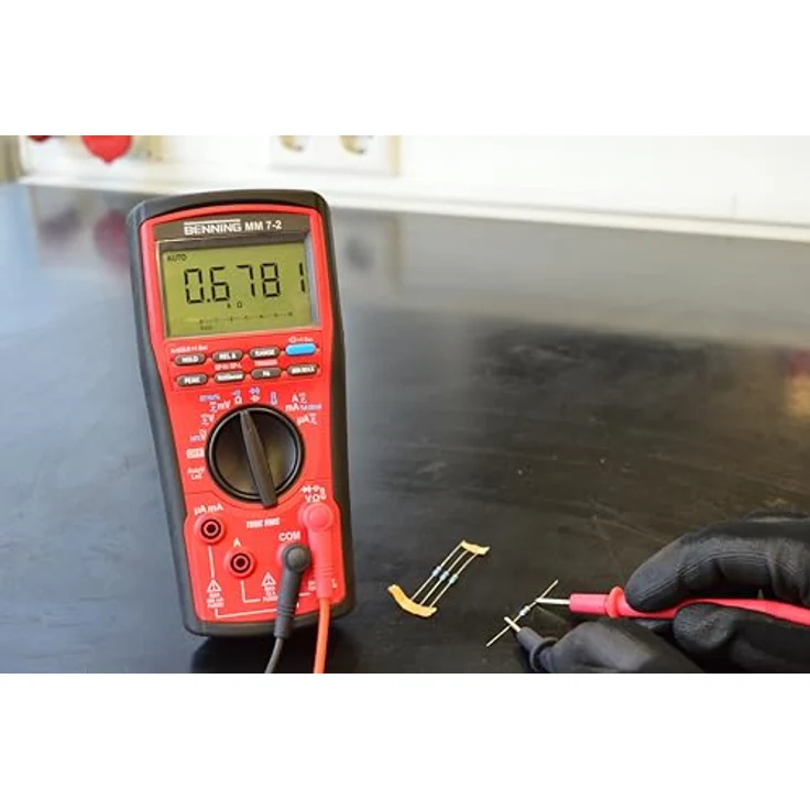 Benning MM 7-2 True RMS Digital-Multimeter (Anzeige digital, Max. Spannungsmessbereich DC 1000 V, Optische und akustische Buchsenkontrolle) 44690 – Bild 6