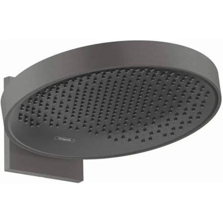 hansgrohe Rainfinity 1jet Kopfbrause mit Brausearm, schwarz chrom gebürstet/graphit, PowderRain-Strahlart, 21 l/min – Bild 1