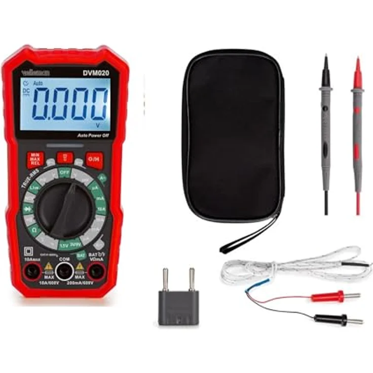 Velleman Digital-Multimeter DT-830B, mit Datenhaltefunktion, NCV, Temperaturmessung, 2000 Counts – Bild 1