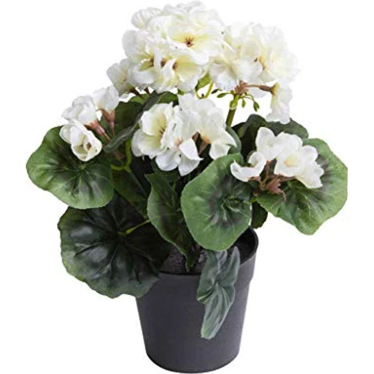Botanic-Haus Kunstblume Geranie, 6 Stiele, Höhe 26 cm, ideal für Frühlingsdekoration – Bild 1