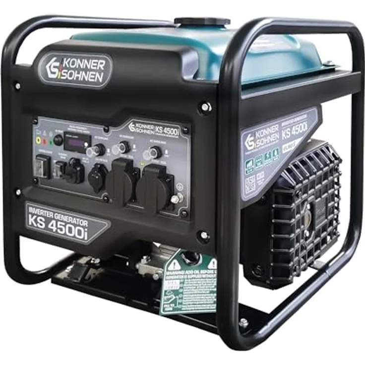 Könner & Söhnen KS 4500i Inverter Stromerzeuger Generator, 4500 Watt, stabile Sinuswelle, vielseitige Anwendungen, Notstromaggregat – Bild 1