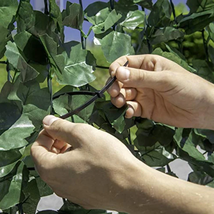 Windhager Sichtschutzhecke Ahorn, wetterbeständiger Sichtschutz für Balkon und Terrasse, grün, 150 x 300 cm, pflegeleicht aus Kunststoff – Bild 4