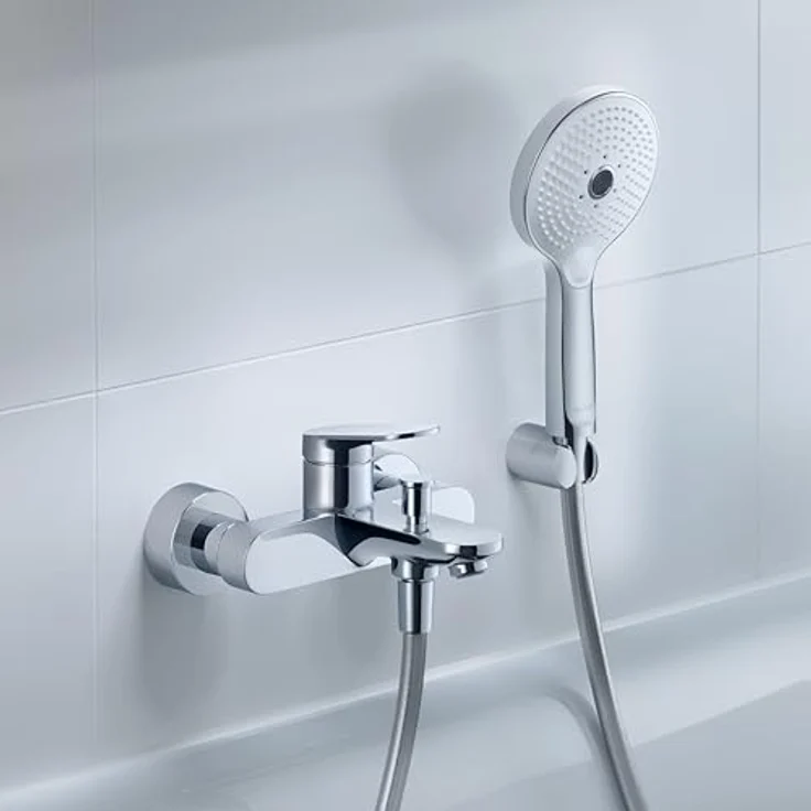 Duravit Brausehalter Wandhalterung Duschkopf Chrom, passend für Schläuche mit konischer Mutter – Bild 4