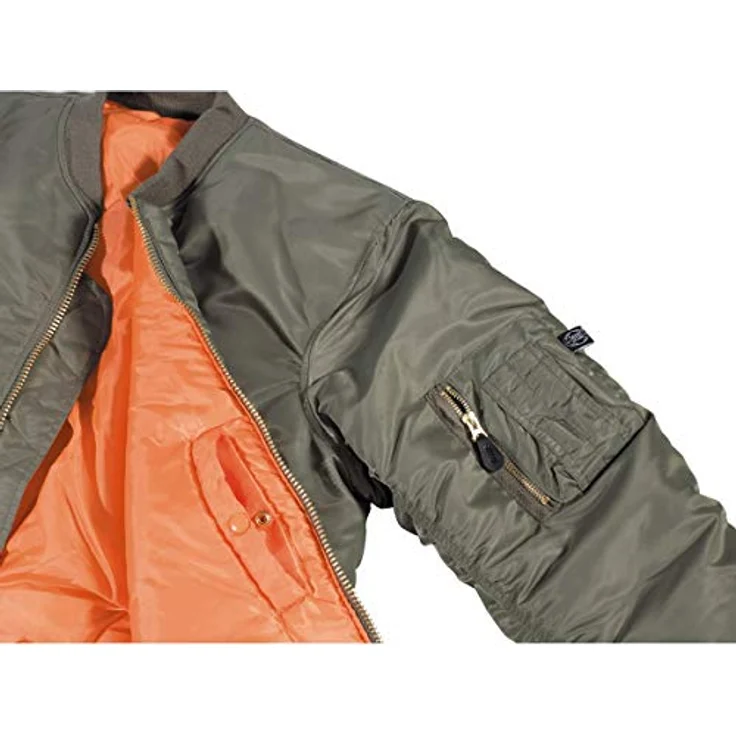 MFH US MA1 Fliegerjacke - OD Green Größe M, Leichte Jacke für kaltes Wetter, klassischer US Airforce Stil – Bild 3