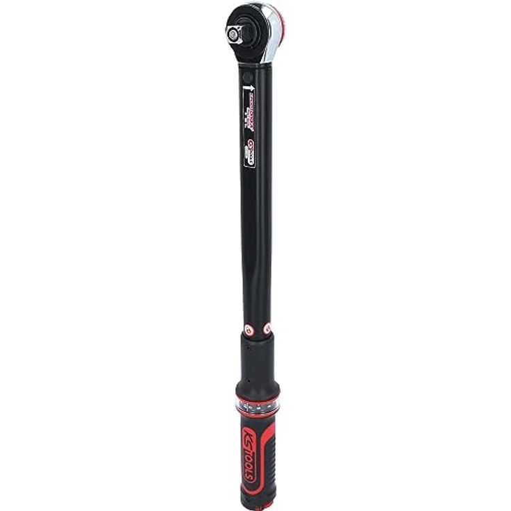 KS Tools Ratschen-Drehmomentschlüssel, 1/2" mit doppelter Skala (20 Nm - 200 Nm), präzise Auslösegenauigkeit – Bild 1