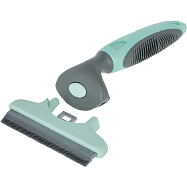 Kerbl Pet Fellhaarentferner 15 x 7,5 cm, türkis, grau – Bild 2