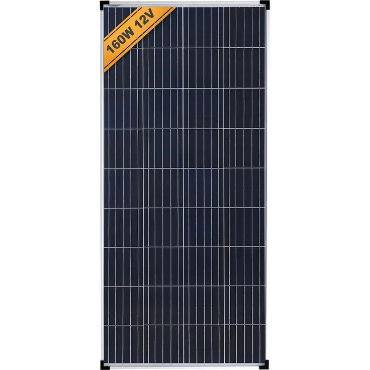 EnjoySolar enjoy solar® Solarpanel 160W 12V, polykristallines Solarmodul mit 158,75mm PERC-Zellen, TÜV zertifiziert