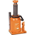 Unicraft Hydraulischer Stempelwagenheber HSWH 30 TOP (Tragkraft 30 t, Höhe min. 242 mm, Hub 150 mm, Stellfläche 196x144 mm) 6211030, horizontal und vertikal verwendbar, verstärkte Wandung, inkl. Teleskop-Pumphebel