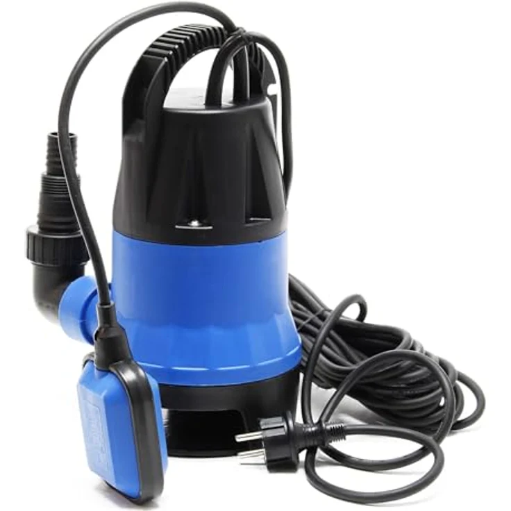 Wiltec Schmutzwasserpumpe 1100 W 15000 l/h Tauchpumpe Gartenpumpe Brunnenpumpe Entwässerungspumpe, Leistungsstarkes Modell – Bild 2