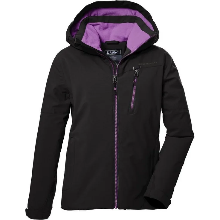Killtec Mädchen Winterjacke KOW 169 GRLS JCKT, wasser- und winddicht, atmungsaktiv, Fleece gefüttert, fluorfrei imprägniert, blau