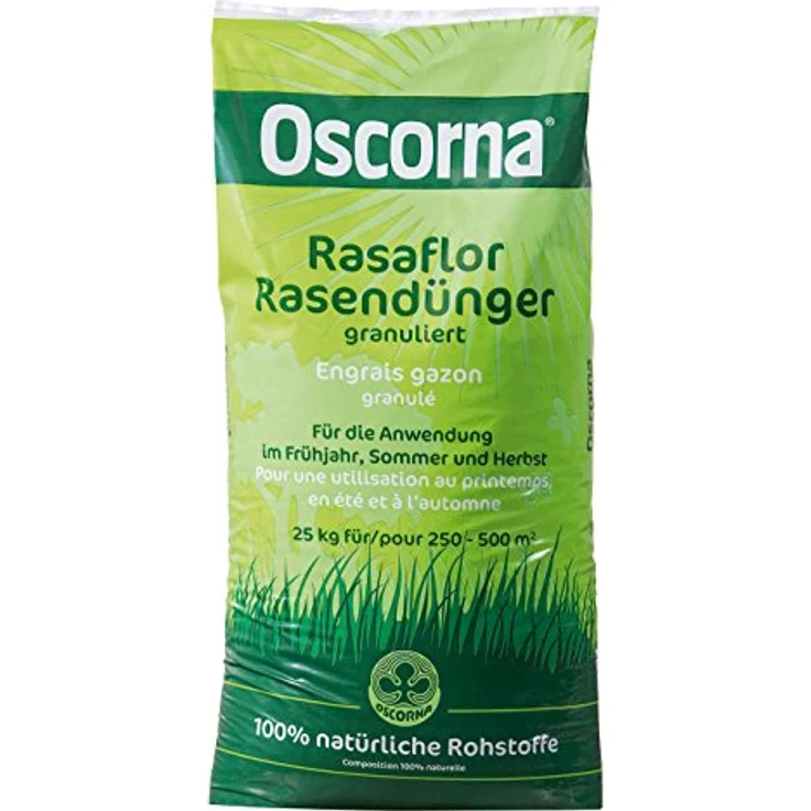 Oscorna Rasaflor Rasendünger granuliert, 25 kg – Bild 2