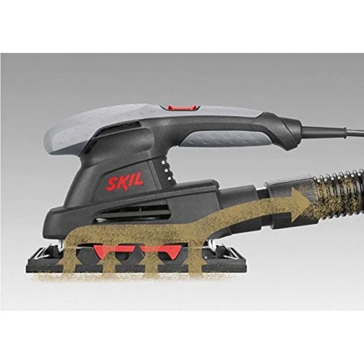 Skil Schwingschleifer 7338 AA (ergonomisches Design, geräusch- und vibrationsarm, Schleiffläche: 92 x 185 mm) F0157338AA – Bild 6