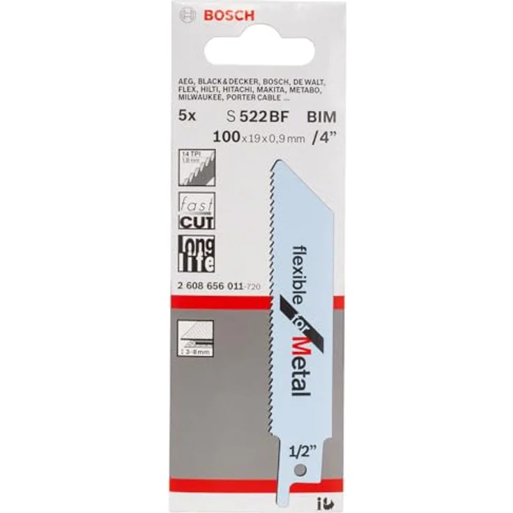 Bosch Professional Zubehör 2608656011 Säbelsägeblatt S 522 BF - Preisvergleich – Bild 2