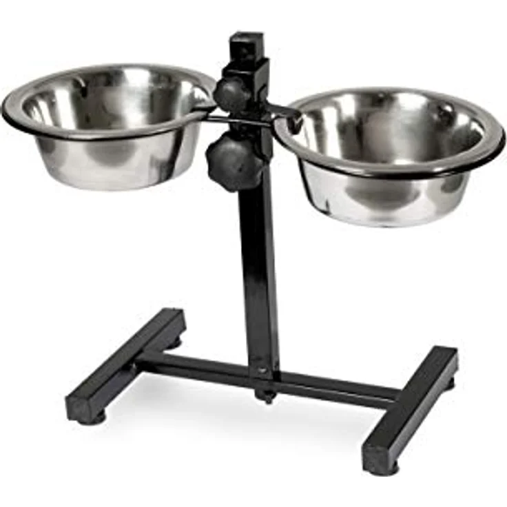 Karlie Napfständer mit Edelstahlnäpfen ø: 16 cm 2 x 810 ml – Bild 1