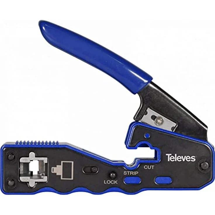 Televes CWZCAT6-D, Crimpzange für RJ45-Steckverbinder, robust und langlebig – Bild 1