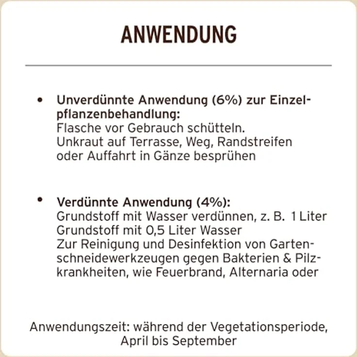 Evergreen Substral Naturen Grundstoff Acetum, BIO-Unkrautbekämpfungsmittel mit Essig, 1L Spray – Bild 6