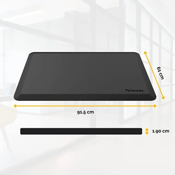 Fellowes Bodenschutzmatte Anti-Ermüdungsmatte Everyday, 91.5 x 61 cm, fördert Bewegung und reduziert Ermüdung – Bild 4