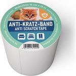 Sossai® Katzen Anti-Kratz-Band | AST | 10 cm breit- 15 Meter lang | transparent | selbstklebend | zuschneidbar | Kratzschutz für Sofas, Möbel | Cat Training Tape