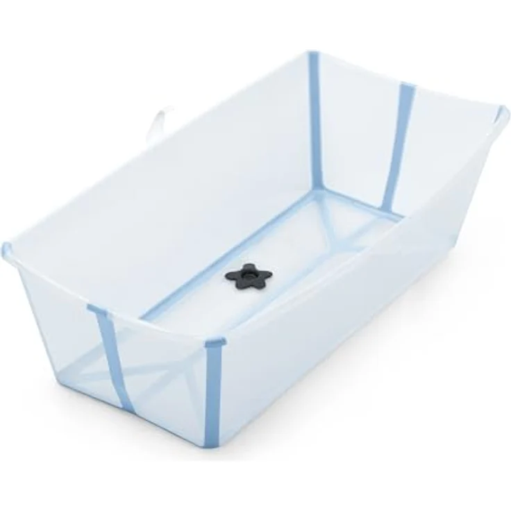 Stokke Flexi Bath® X-Large, geräumige faltbare Babybadewanne mit rutschfestem Boden und wärmeempfindlichem Stöpsel, für Kinder bis 6 Jahre – Bild 1
