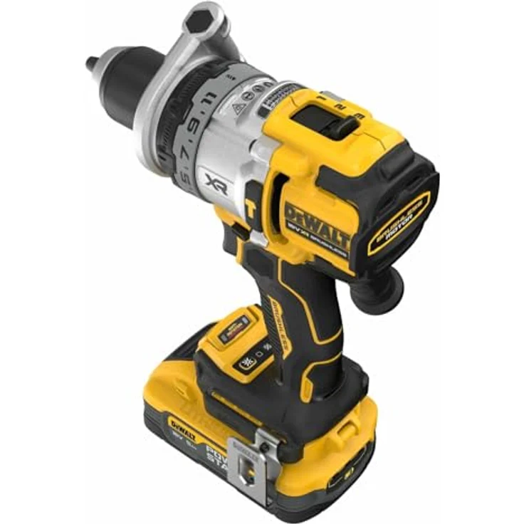 DeWALT Akku-Schlagbohrschrauber DCD1007H2T-QW 18V 5Ah Akkuschrauber Bohrmaschine, 169 Nm Drehmoment, blau – Bild 4