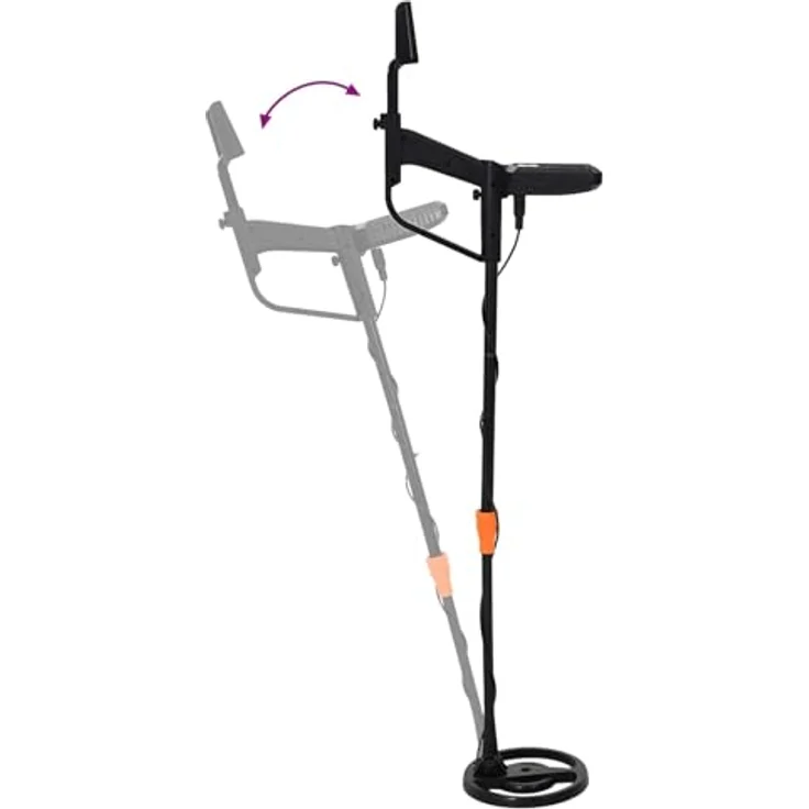 vidaXL Metalldetektor mit LCD-Display, 3 Modi, 19 cm wasserdichte Suchspule, Schwarz – Bild 7