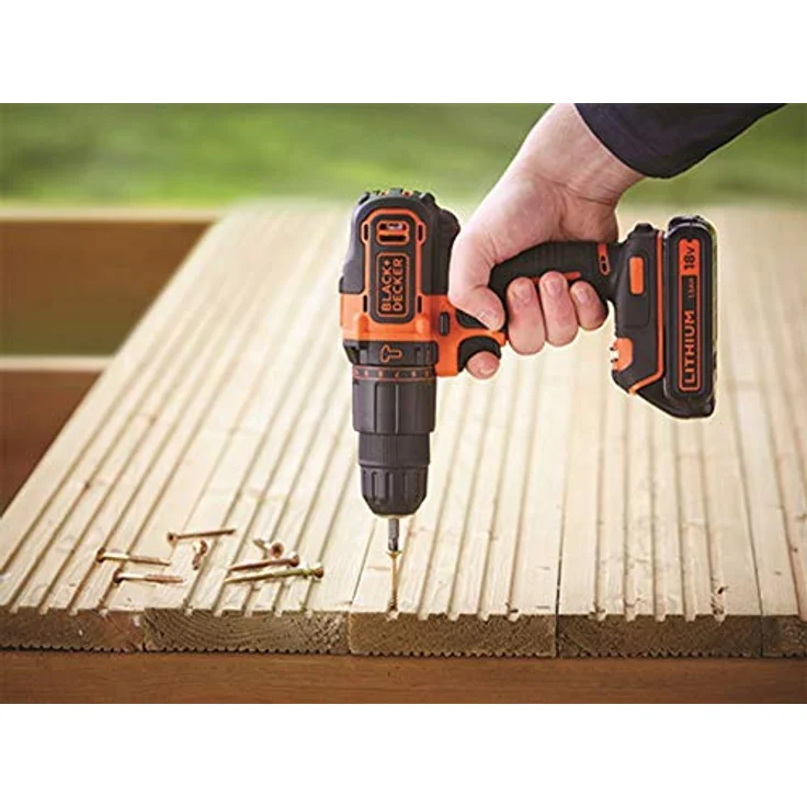 Black + Decker Black & Decker BDCHD18BAFC Akkubohrmaschine 80 tlg. Set, 1 W, 18 V – Bild 4